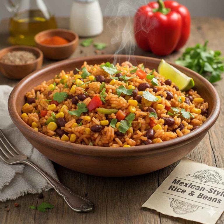 mexican inspired rice and beans